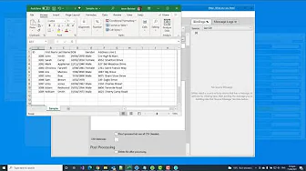 CSV patient rows being used as the source data for an HL7 mapping workflow.